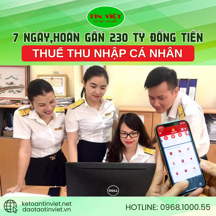 230 Tỷ Tiền Hoàn Thuế TNCN Đã Trả Qua eTaxMobile