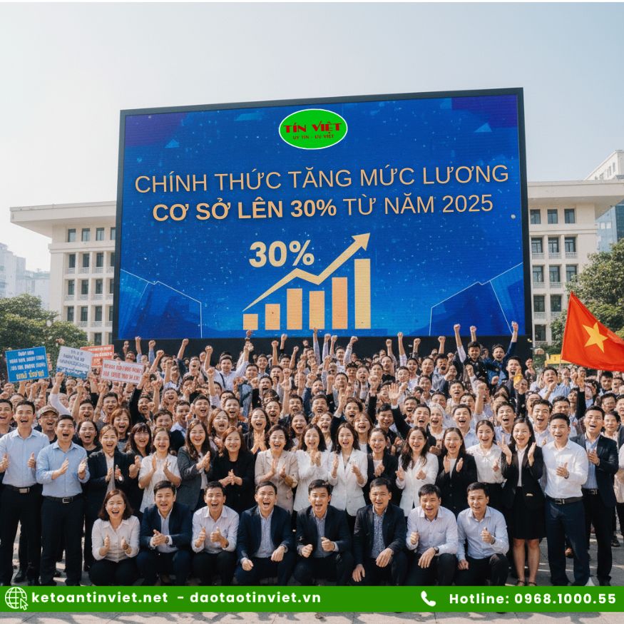 CHÍNH THỨC TĂNG MỨC LƯƠNG CƠ SỞ LÊN 30% TỪ NĂM 2025