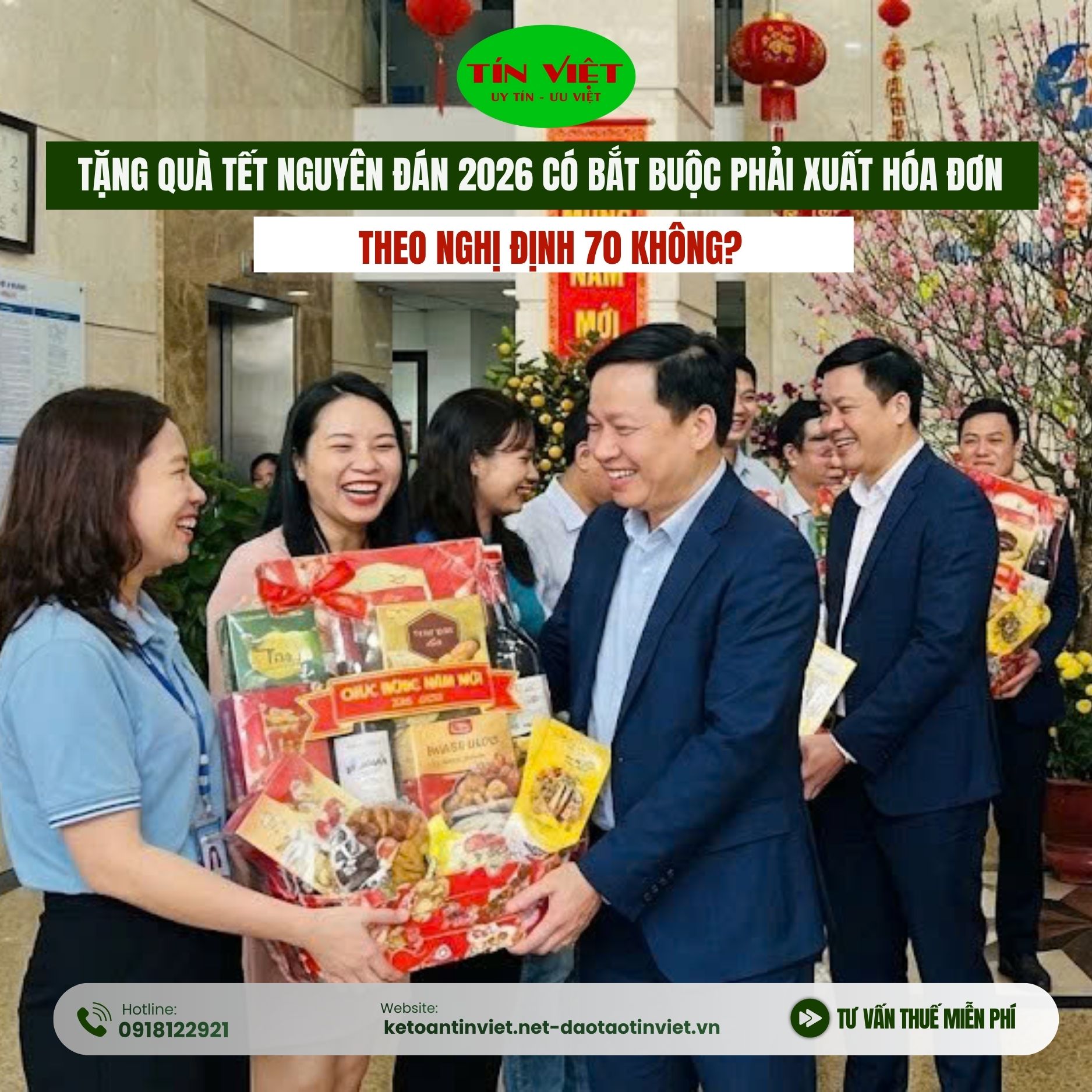 Tặng quà Tết Nguyên đán 2026 có bắt buộc phải xuất hóa đơn ?